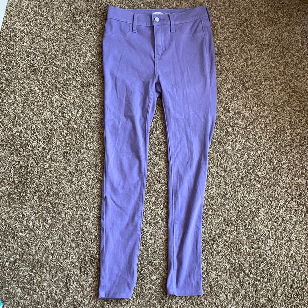 kids purple jeggings
